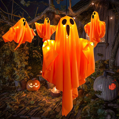 Glowing Fabric Design Ghost Decoration For Halloween Eye-Catching Hanging Light - Image 6