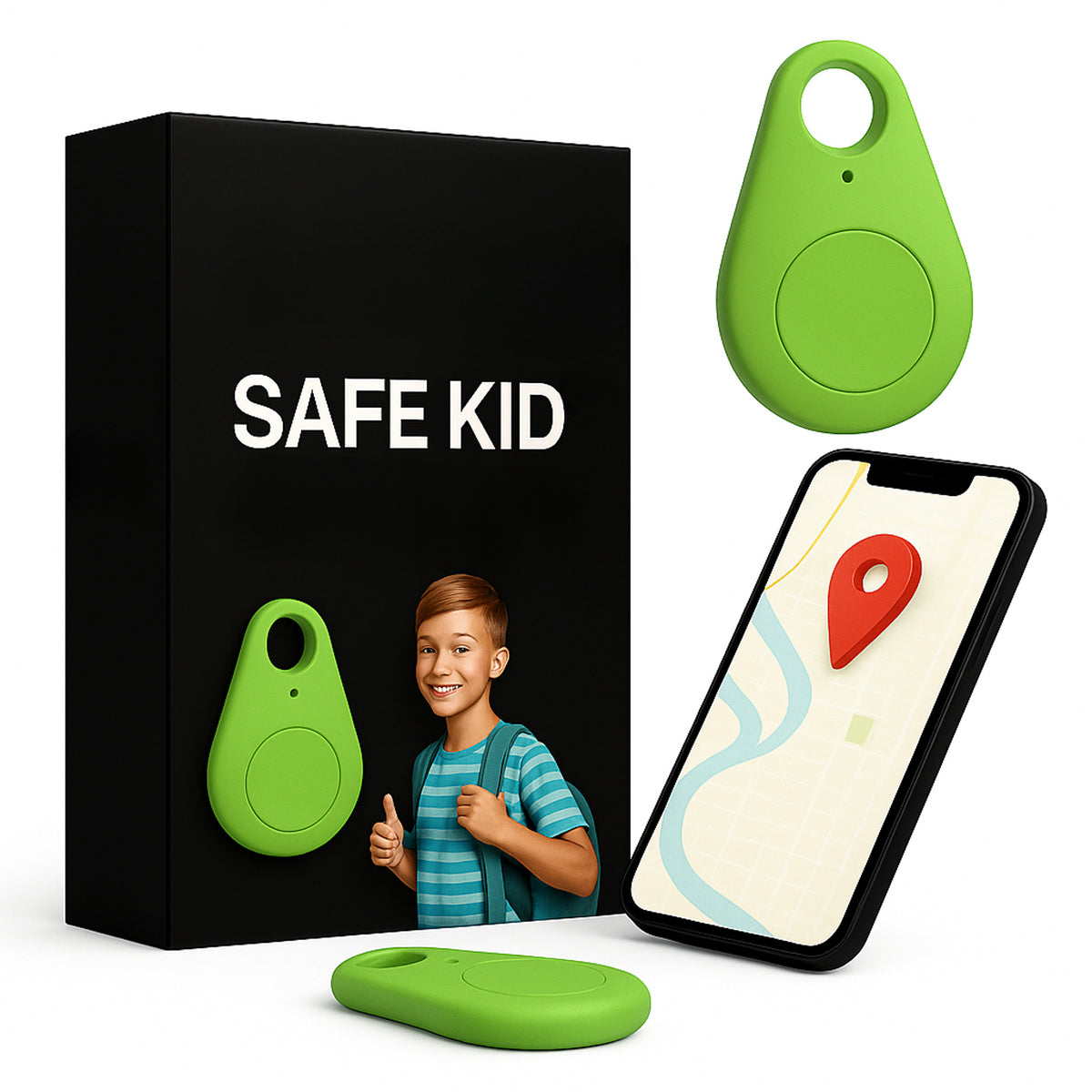 GPS Tracker With Real-Time Location Tracking Android Bluetooth Connectivity And Water-Resistant Keyring Tag - Image 20