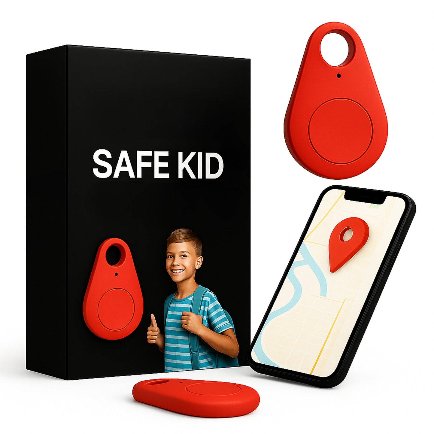 GPS Tracker With Real-Time Location Tracking Android Bluetooth Connectivity And Water-Resistant Keyring Tag - Image 17