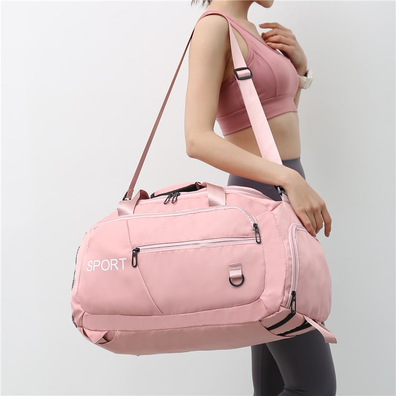 Gym Bag Travel Duffel Shoe Compartment Sports - Image 4