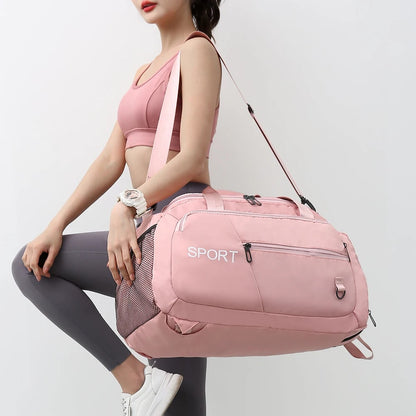Gym Bag Travel Duffel Shoe Compartment Sports - Image 6