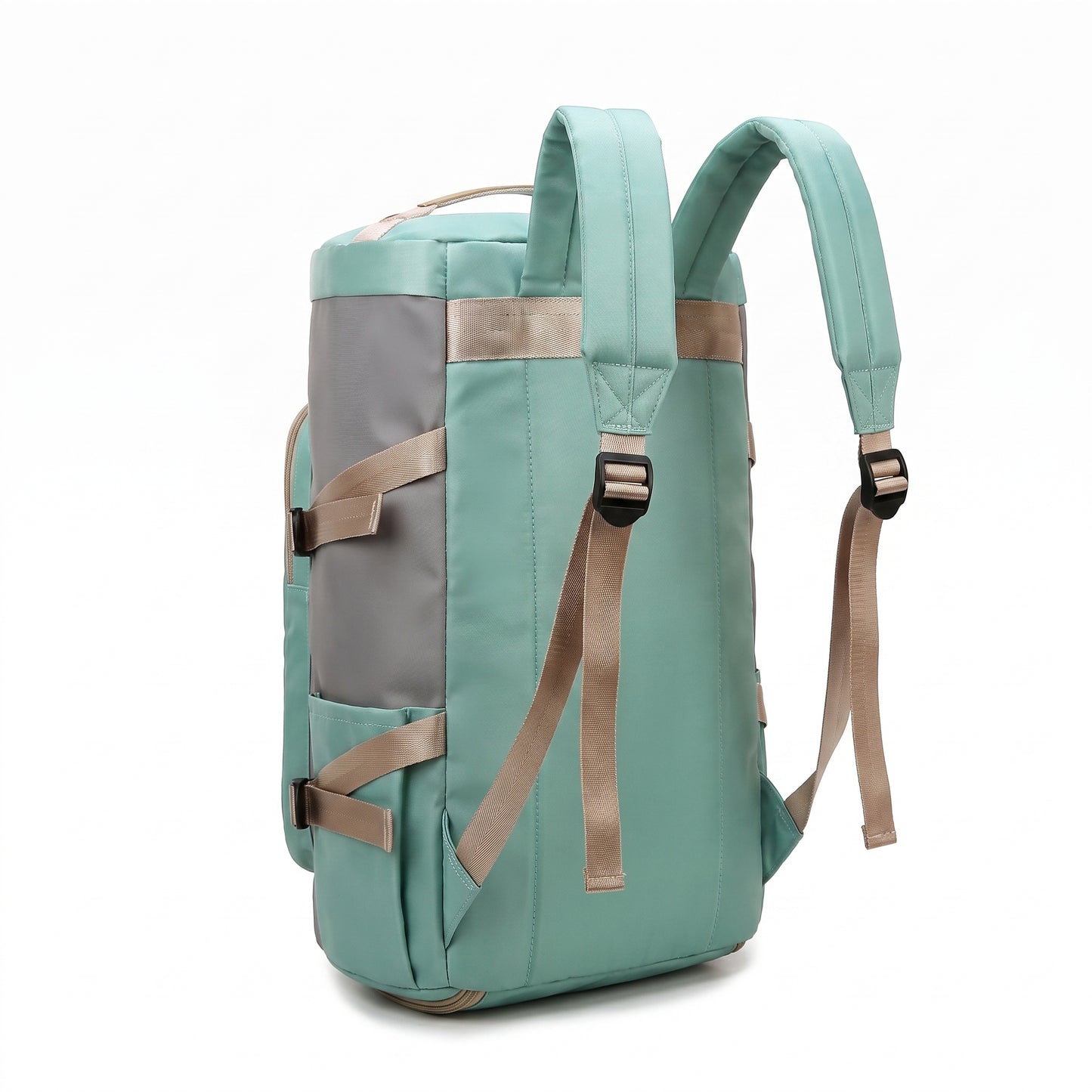 Backpack Gym Bag Travel Duffel with Shoe Compartment - angle