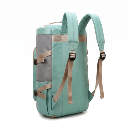 Backpack Gym Bag Travel Duffel with Shoe Compartment - angle