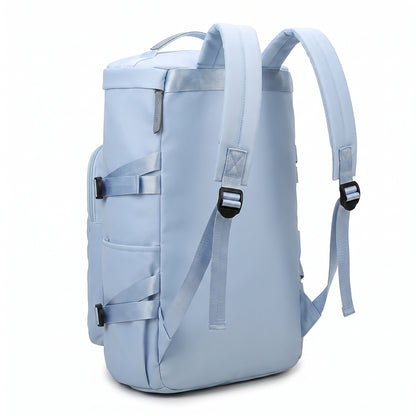 Backpack Gym Bag Travel Duffel with Shoe Compartment - angle