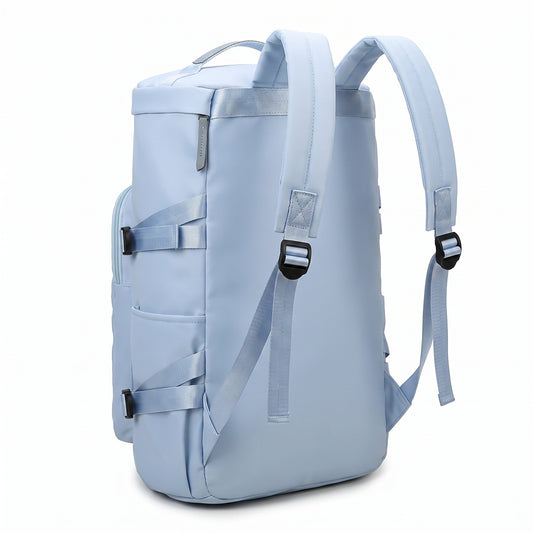 Backpack Gym Bag Travel Duffel with Shoe Compartment - angle