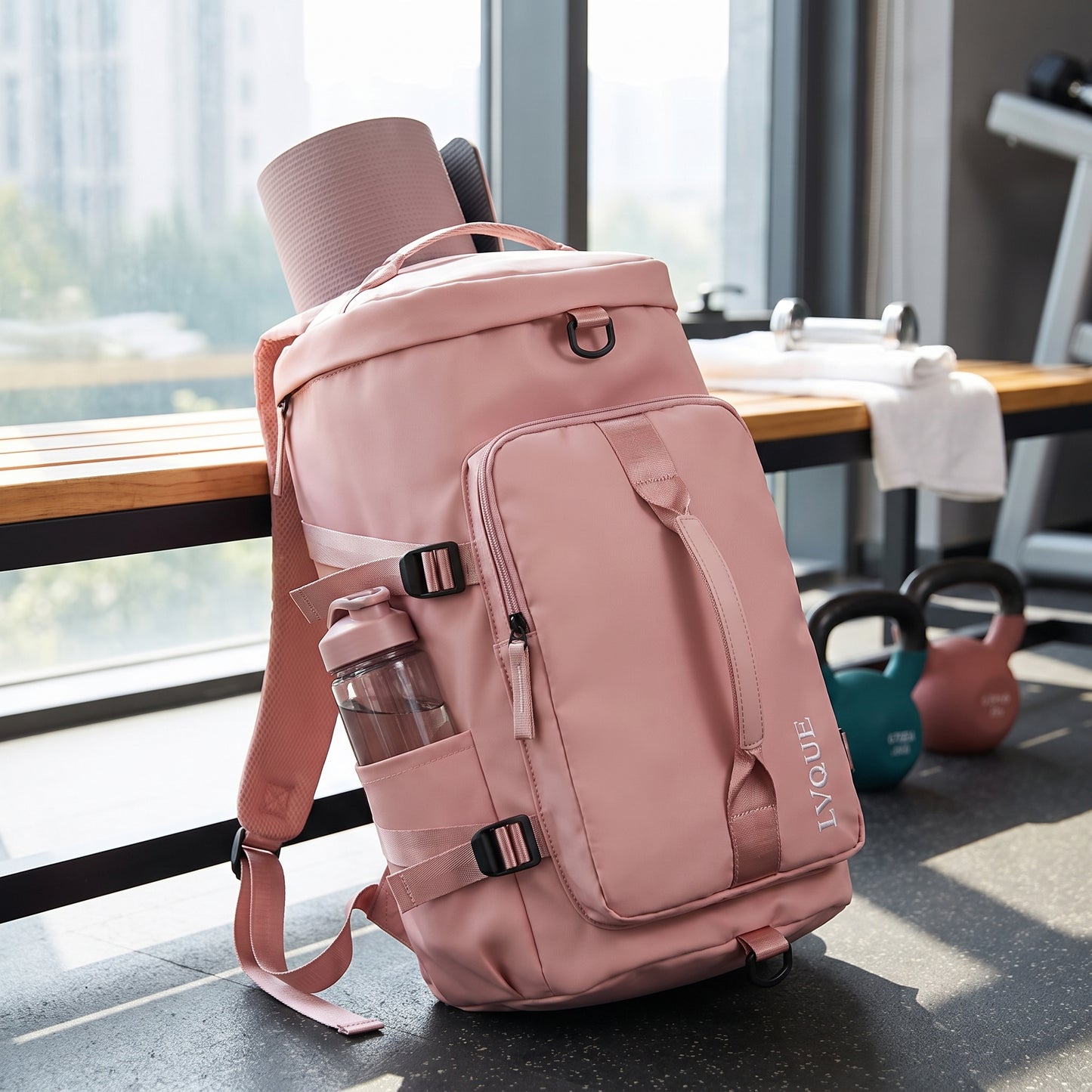 Backpack Gym Bag Travel Duffel with Shoe Compartment - hero