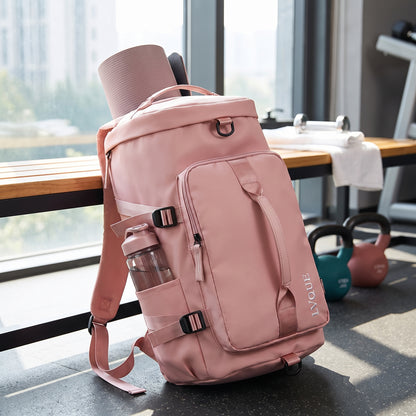 Backpack Gym Bag Travel Duffel with Shoe Compartment - hero