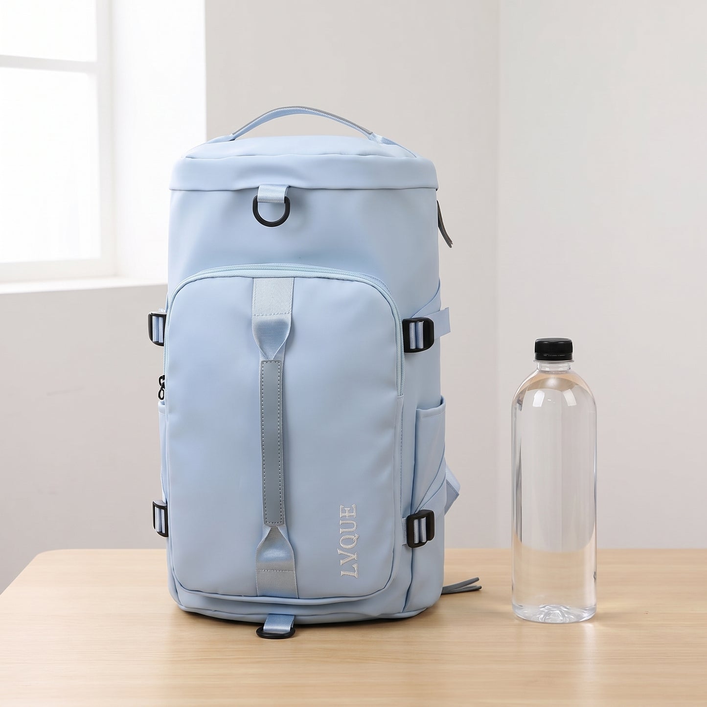 Backpack Gym Bag Travel Duffel with Shoe Compartment - scale