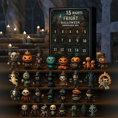 Halloween Advent Calendar Countdown Decor With Spooky Miniature Figurines For Daily Collectible Reveal - Image 3