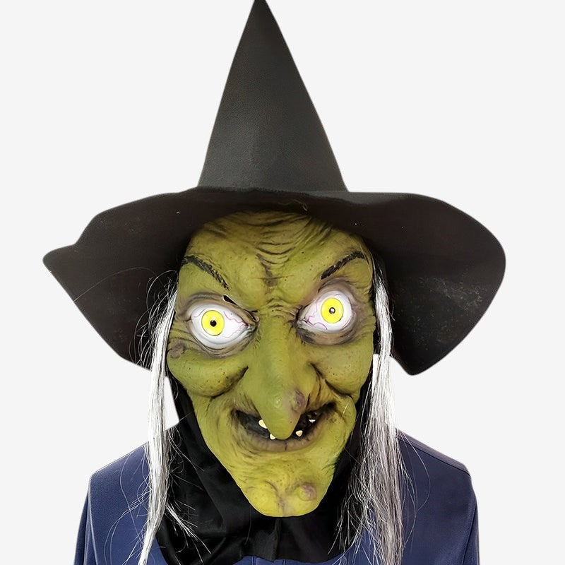 Halloween Costume Mask Full Face Realistic Elderly Adult - Image 11