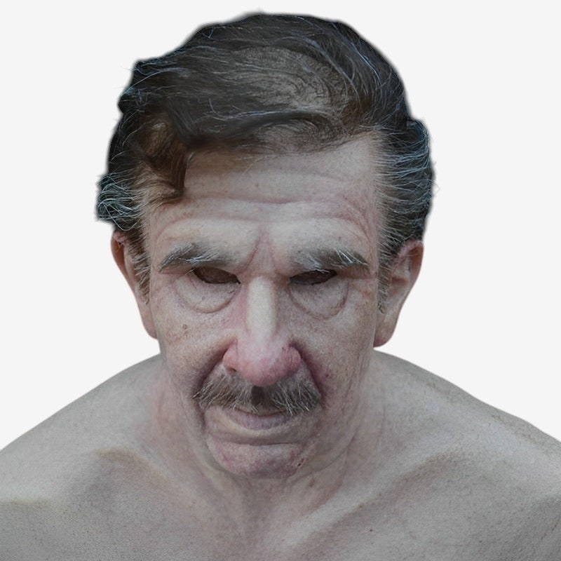Halloween Costume Mask Full Face Realistic Elderly Adult - Image 12