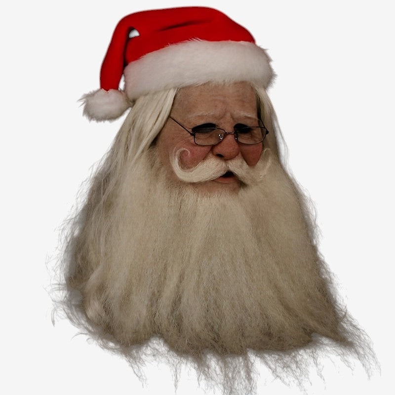 Halloween Costume Mask Full Face Realistic Elderly Adult - Image 2