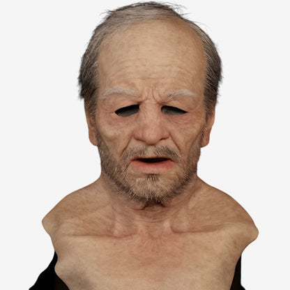 Halloween Costume Mask Full Face Realistic Elderly Adult - Image 21
