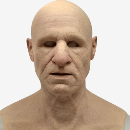 Halloween Costume Mask Full Face Realistic Elderly Adult - Image 22