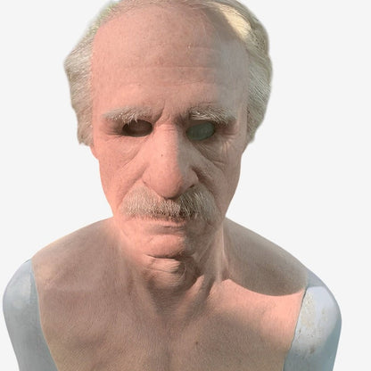 Halloween Costume Mask Full Face Realistic Elderly Adult - Image 25
