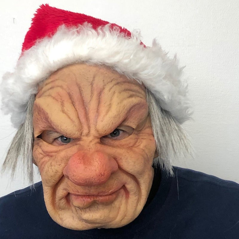 Halloween Costume Mask Full Face Realistic Elderly Adult - Image 43