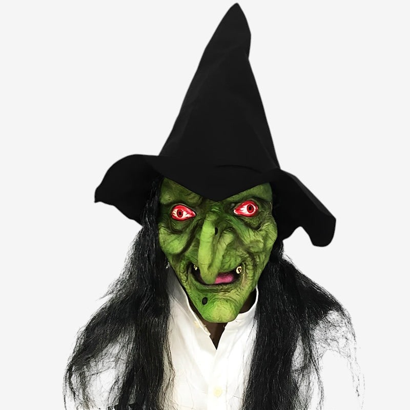 Halloween Costume Mask Full Face Realistic Elderly Adult - Image 9