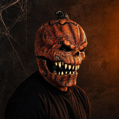 Halloween Costume Mask Scary Pumpkin Full Face Horror - Image 4