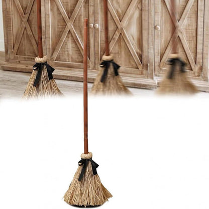 Halloween Decor Witch Broom Animated Prop Dancing Brown - Image 4
