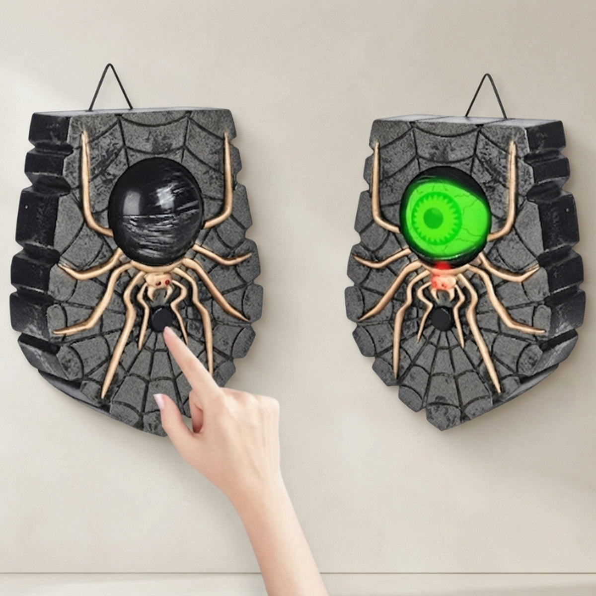 Halloween Decoration Doorbell With Illuminated Blinking Eye And Wireless Battery-Powered Operation For Decor. - Image 2