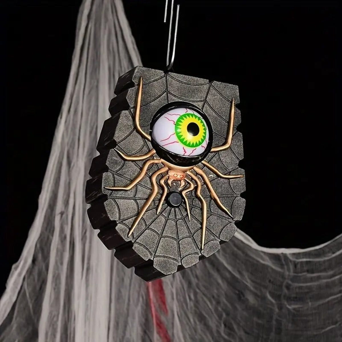 Halloween Decoration Doorbell With Illuminated Blinking Eye And Wireless Battery-Powered Operation For Decor. - Image 9