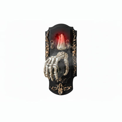 Halloween Decoration Ghost Skeleton Hand Doorbell Prop Candle - Image 1