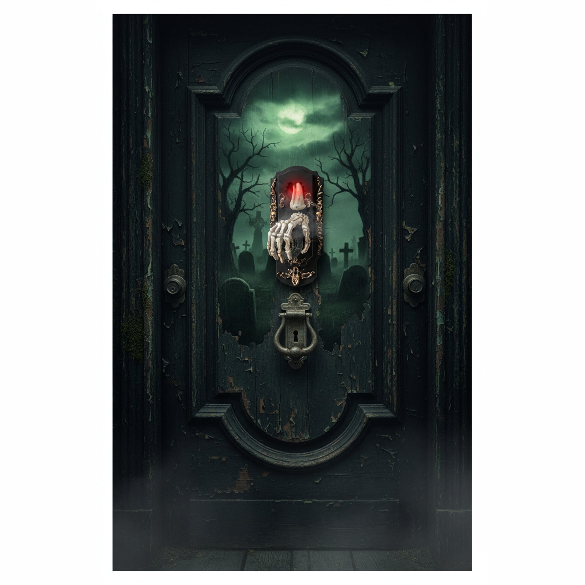 Halloween Decoration Ghost Skeleton Hand Doorbell Prop Candle - Image 9