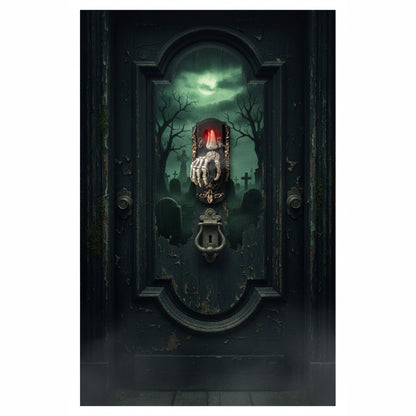Halloween Decoration Ghost Skeleton Hand Doorbell Prop Candle - Image 9
