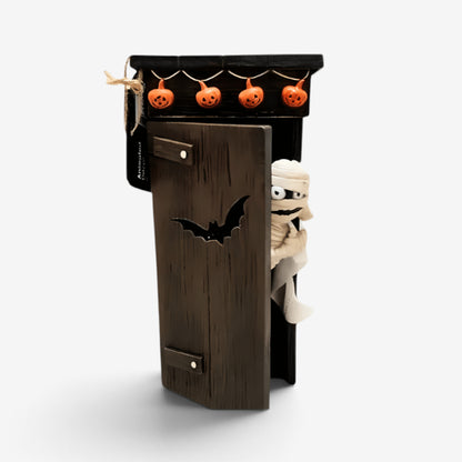 Halloween Decoration Mummy Animated Party Prop Spooky Coffin Pumpkin Lights - Image 1