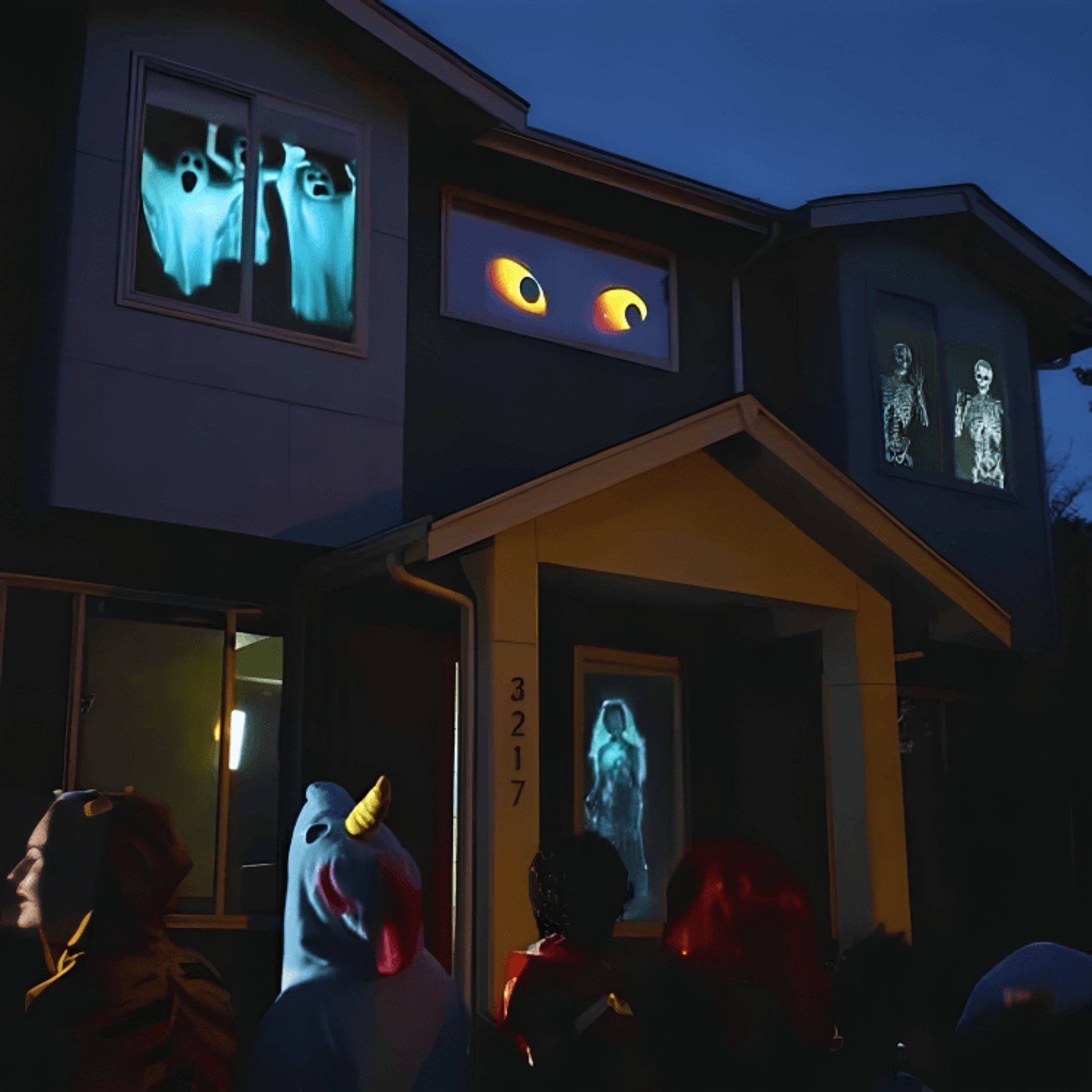 Halloween Decoration Outdoor Projector Window Camera Shaped Black Plastic - Image 3