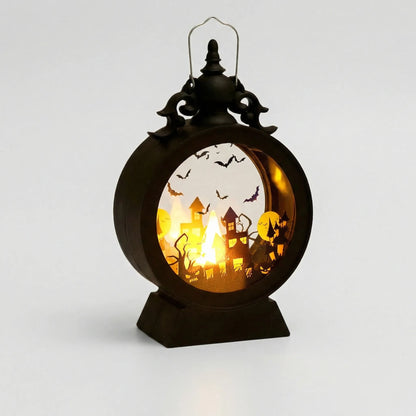 Halloween Decorative Light Warm LED Lantern Hanging Silhouette - Image 3