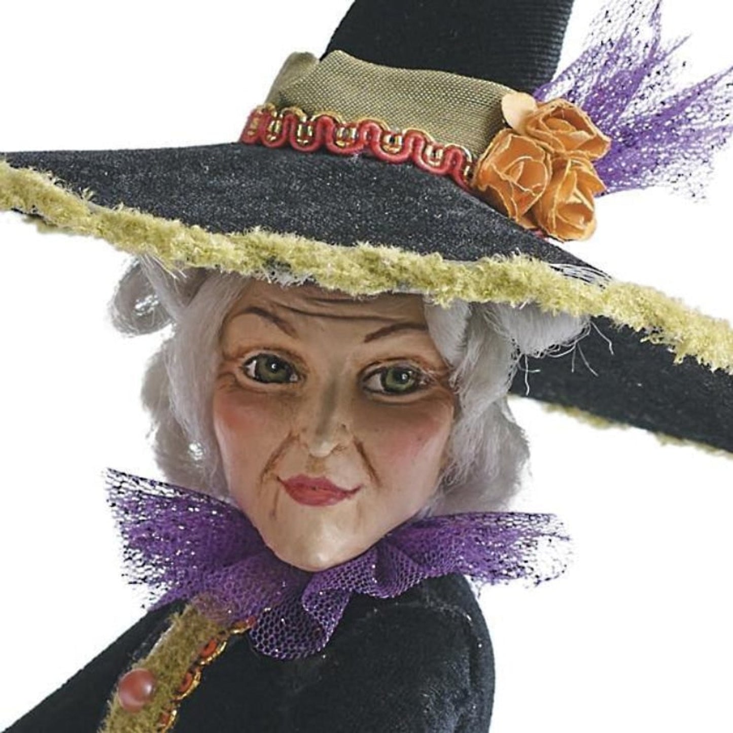 Halloween Figurine Witch Resin Decor With Lightweight Design - Image 9