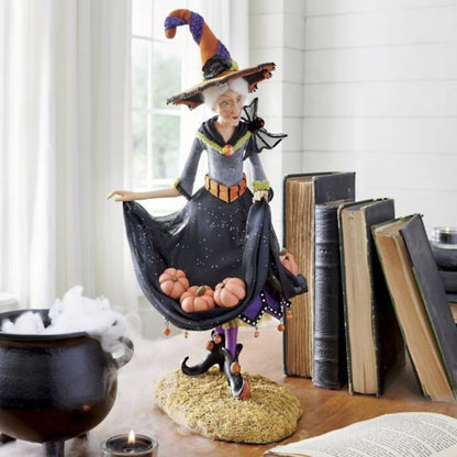 Halloween Figurine Witch Resin Decor With Lightweight Design - Image 4