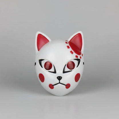 Halloween Fox Mask With Japanese Demon Design For Cosplay Party Costume - Image 7