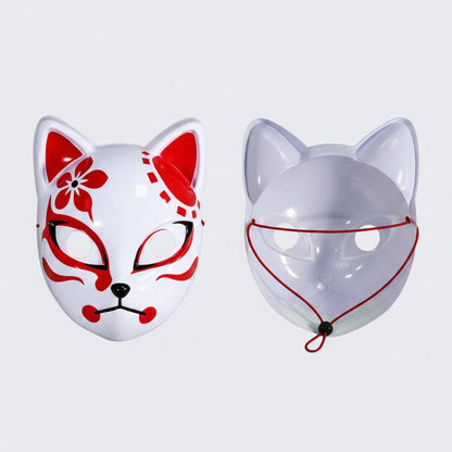 Halloween Fox Mask With Japanese Demon Design For Cosplay Party Costume - Image 8