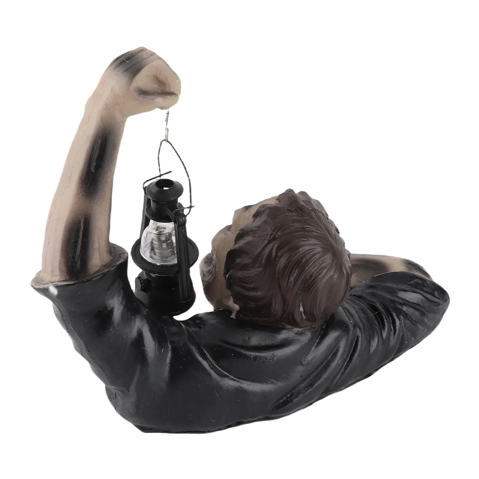 Halloween Garden Decoration Zombie Statue With LED Lantern And Integrated Warm Light For Outdoor Use - Image 6
