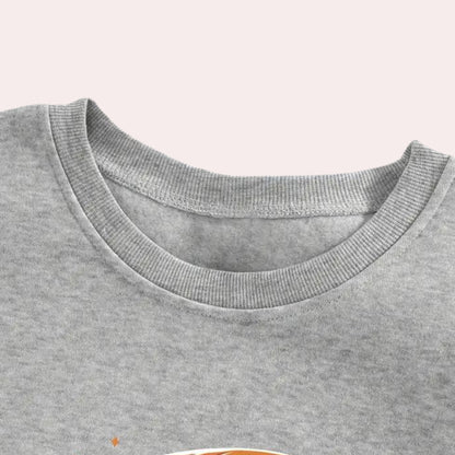 Halloween Graphic Sweatshirt Ghost Pumpkin Long Sleeve Crewneck - Image 4