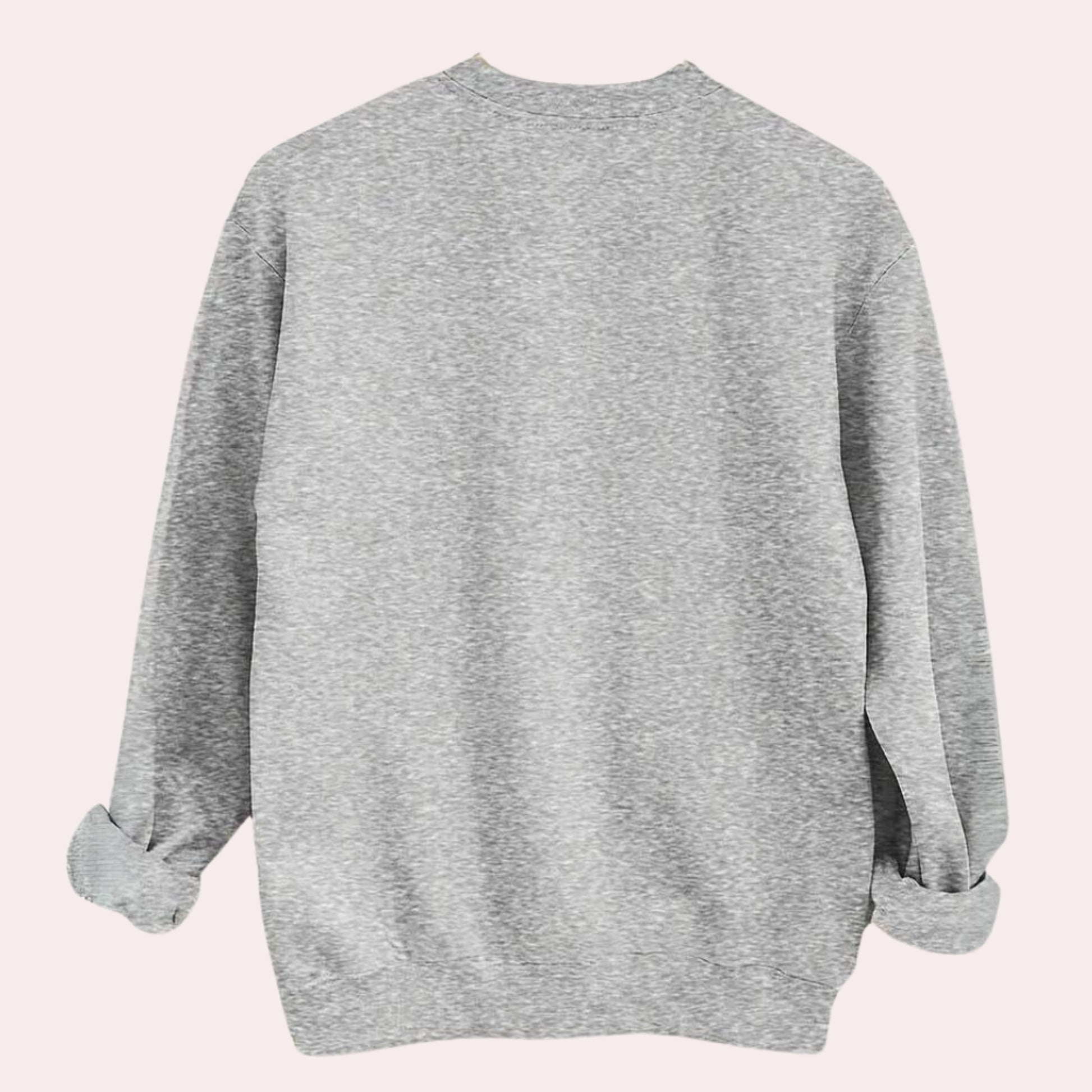 Halloween Graphic Sweatshirt Ghost Pumpkin Long Sleeve Crewneck - Image 3