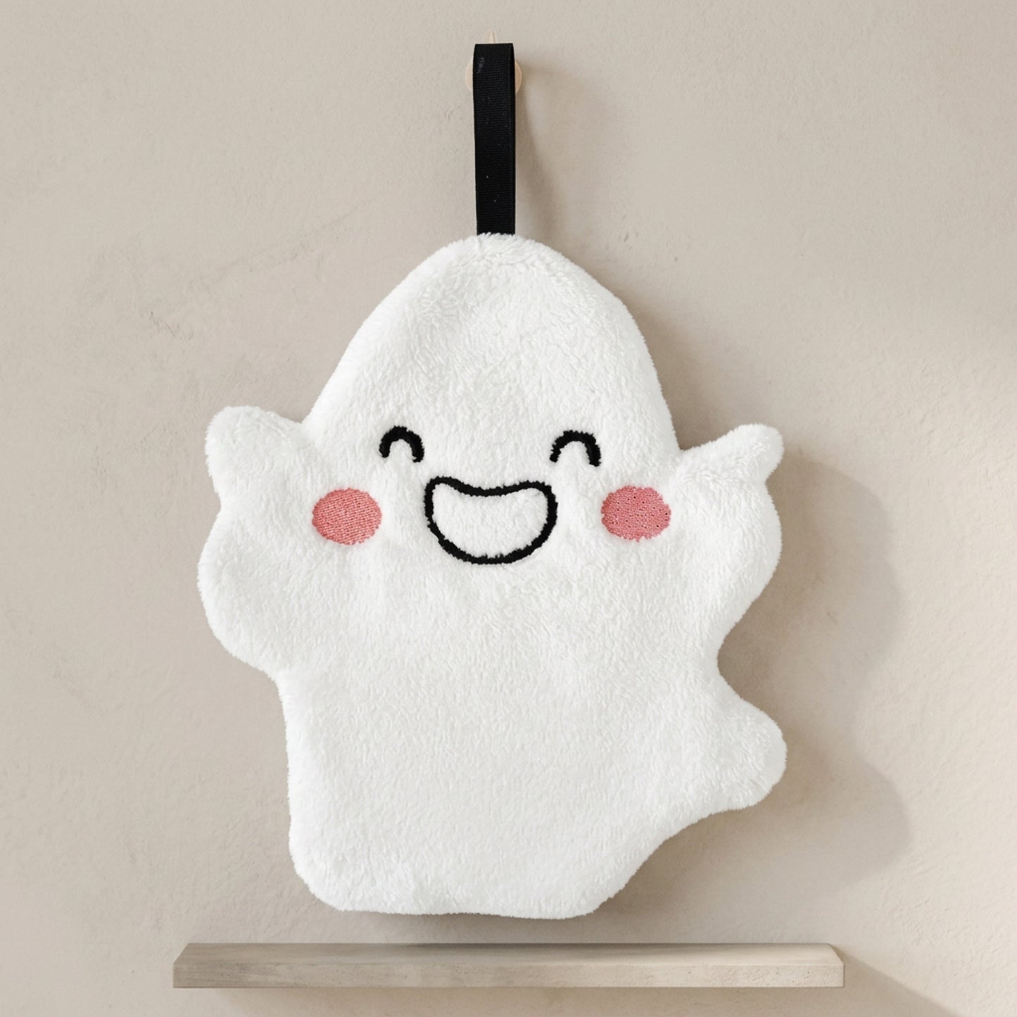 Halloween Hand Towel Ghost With Integrated Hanging Loop For Kitchen Bathroom Decorative Use - Image 2