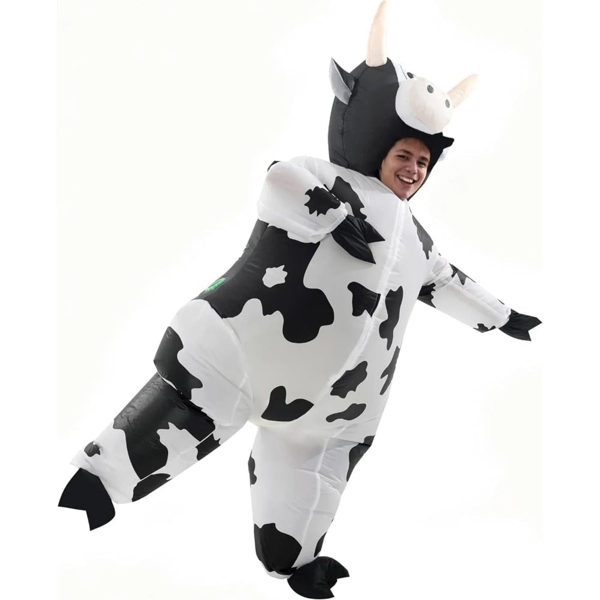 Halloween Inflatable Costume Cow With Integrated Blower Fan For A Comfortable And Lightweight Full-body Design - Image 4
