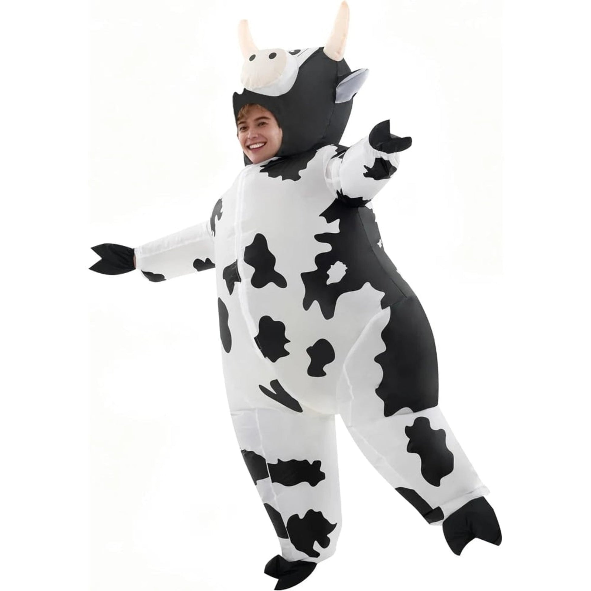 Halloween Inflatable Costume Cow With Integrated Blower Fan For A Comfortable And Lightweight Full-body Design - Image 3