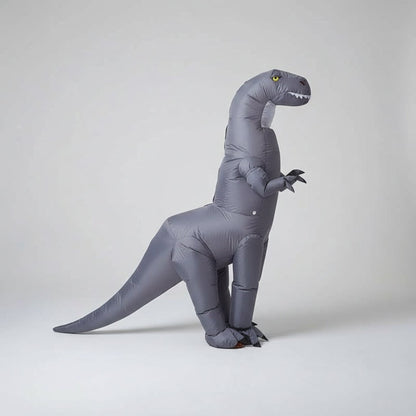 Halloween Inflatable Costume Long Neck And Tail Dinosaur Party Cosplay Suit With Instant Dino Transformation - Image 4
