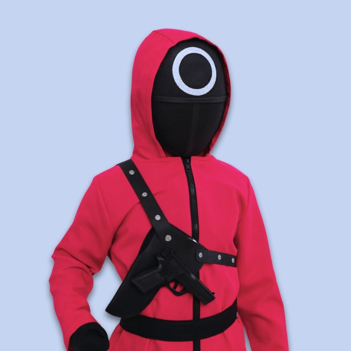 Halloween Jumpsuit Costume Kids' Hooded With Mesh And Gloves Trick-Or-Treat - Image 3
