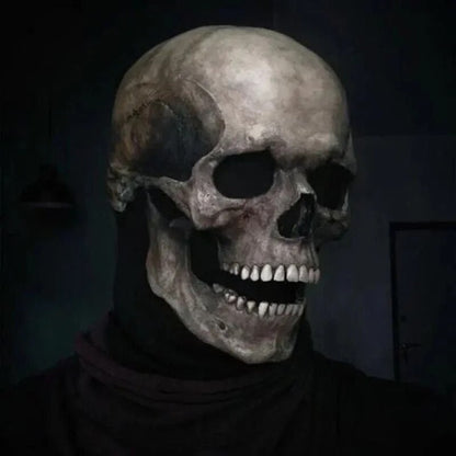 Halloween Mask Full Head Movable Jaw Realistic Skull - Image 3