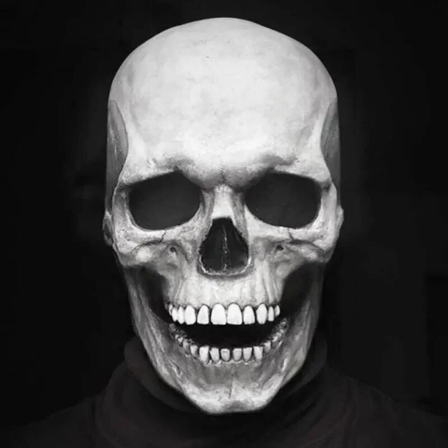 Halloween Mask Full Head Movable Jaw Realistic Skull - Image 6