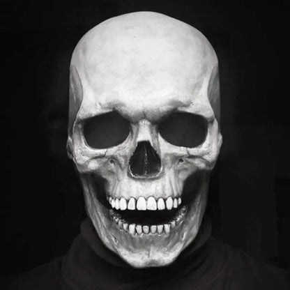 Halloween Mask Full Head Movable Jaw Realistic Skull - Image 6
