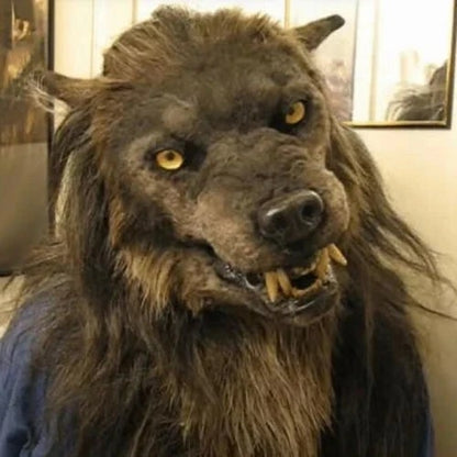 Halloween Mask Scary Werewolf Realistic Horror Cosplay - Image 1