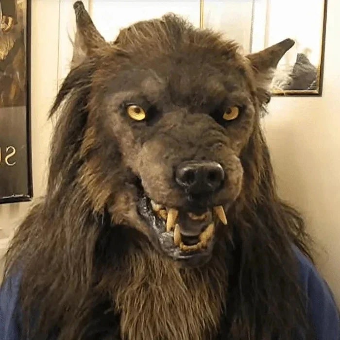 Halloween Mask Scary Werewolf Realistic Horror Cosplay - Image 3