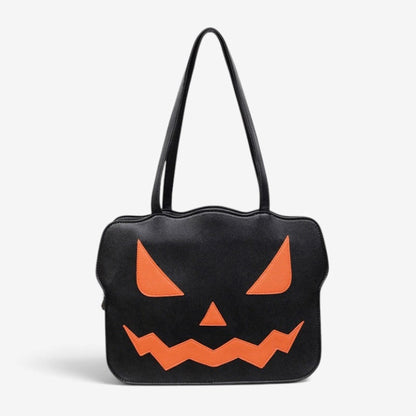 Halloween Messenger Bag Pumpkin Shoulder Tote Novelty Jack-O-Lantern Themed - Image 1