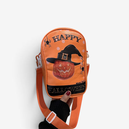 Halloween Shoulder Bag Crossbody Happy Haunted House Pumpkin Graphic Themed - Image 4